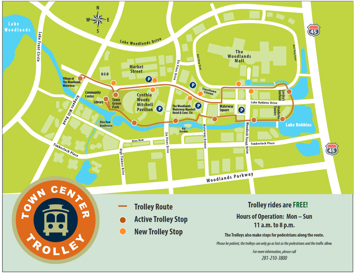 trolley map for the woodlands things to do when it is cold out enjoy the waterway jordan schilleci jo & co. realty group