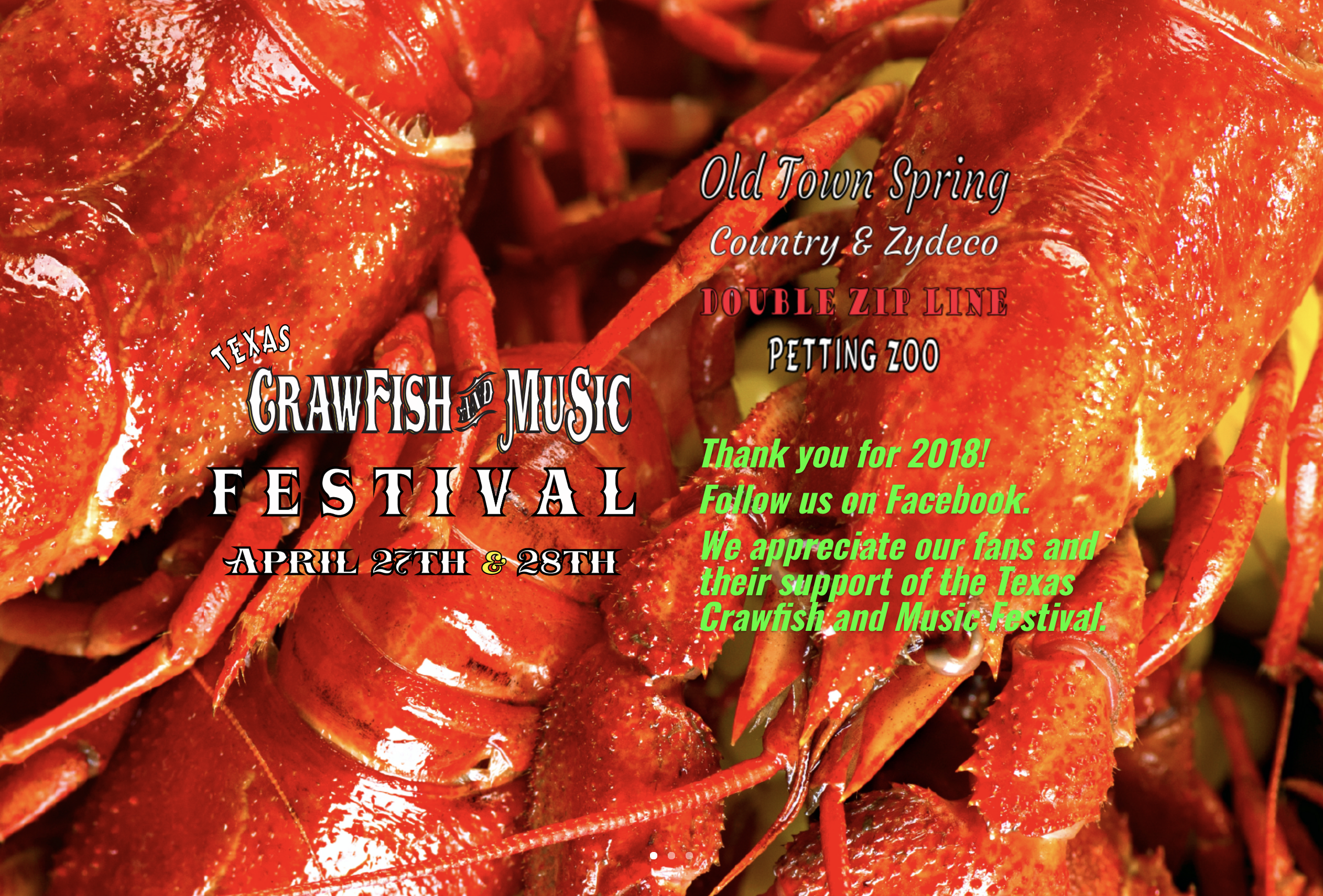 old town spring, crawfish festival, april each year, music events petting zoo and more