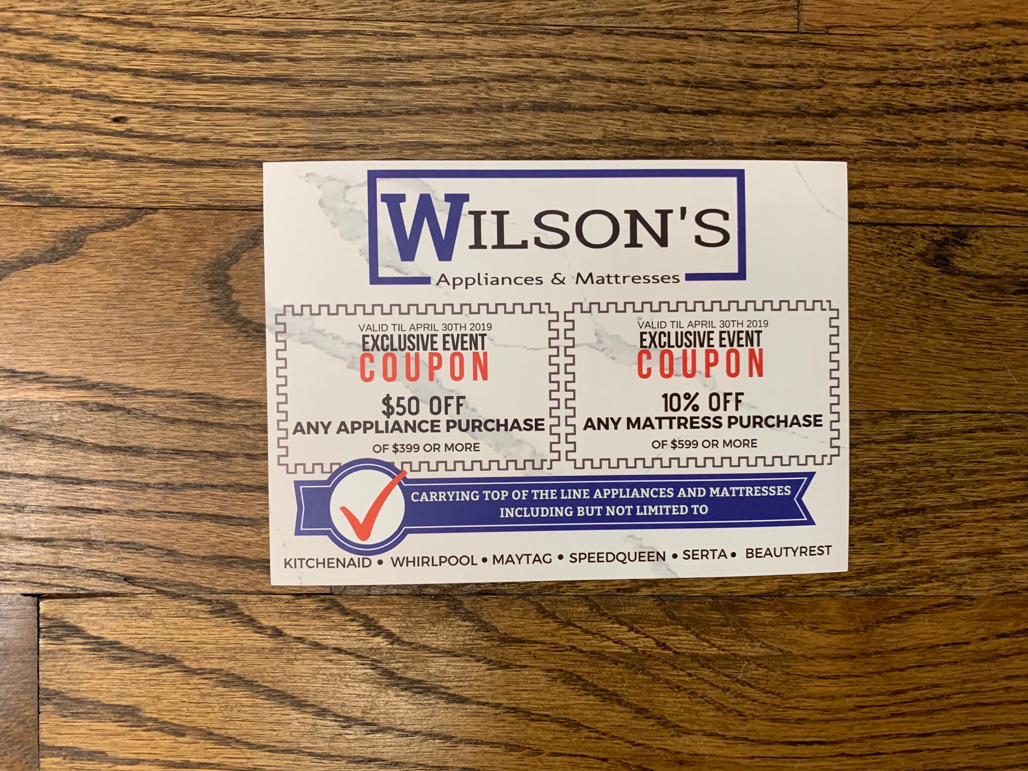 wilson's appliances & mattresses shop in conroe, coupons