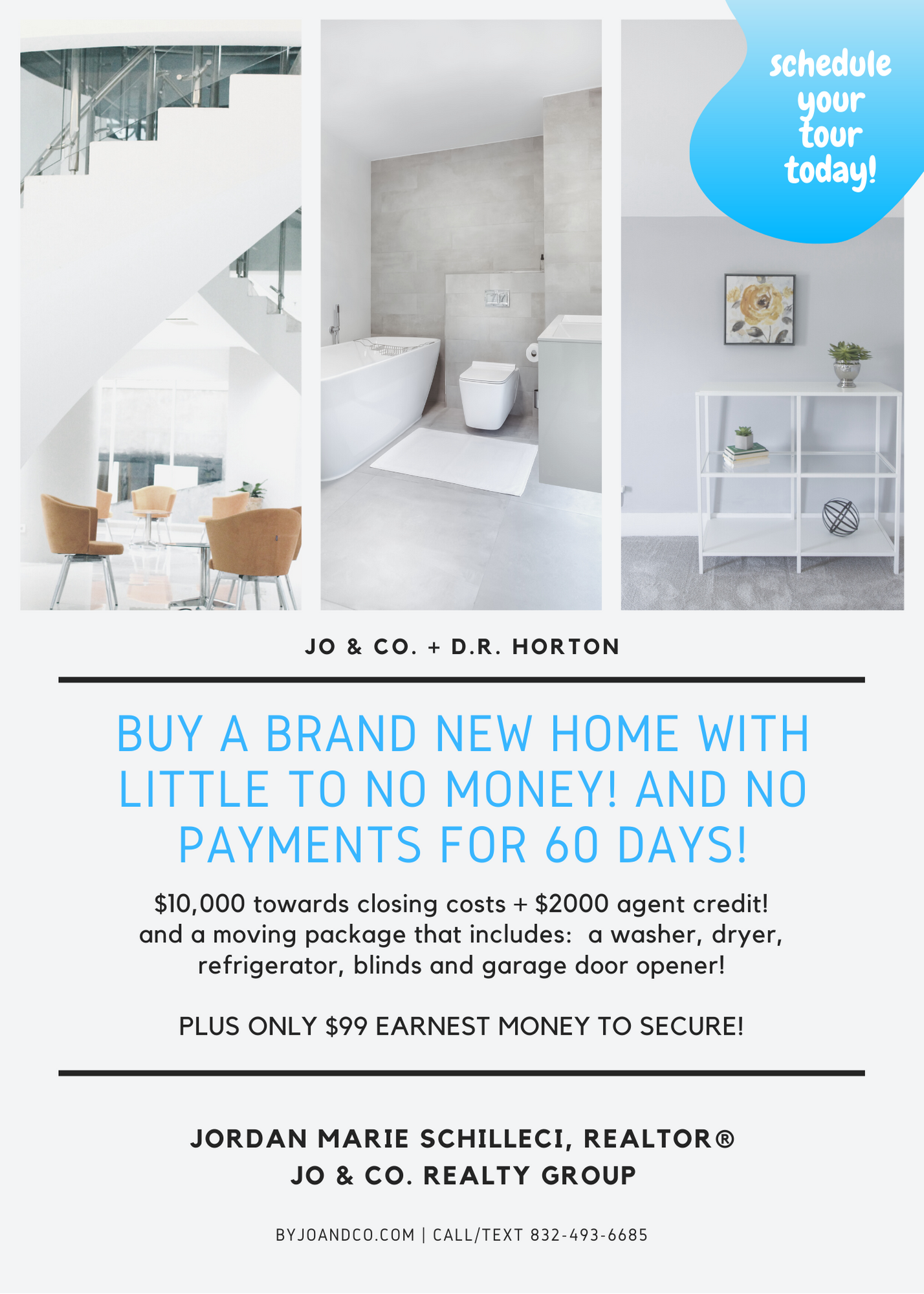 Buy a brand new home with little to no money! and no payments for 60 days!