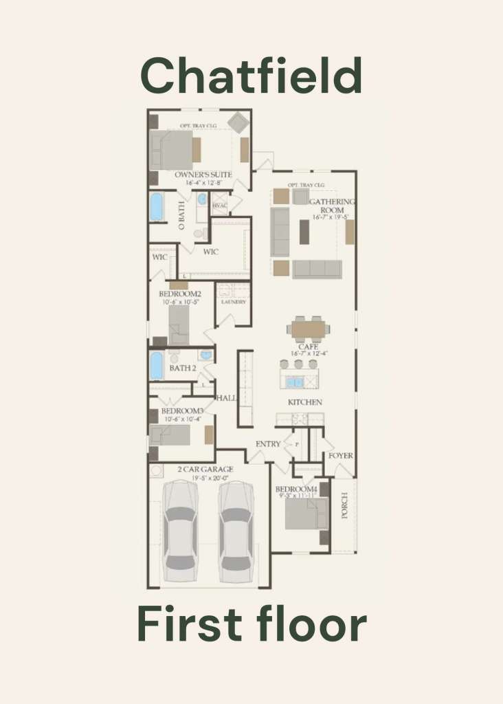 Chatfield First Floor - Floor Plan by Centex Homes