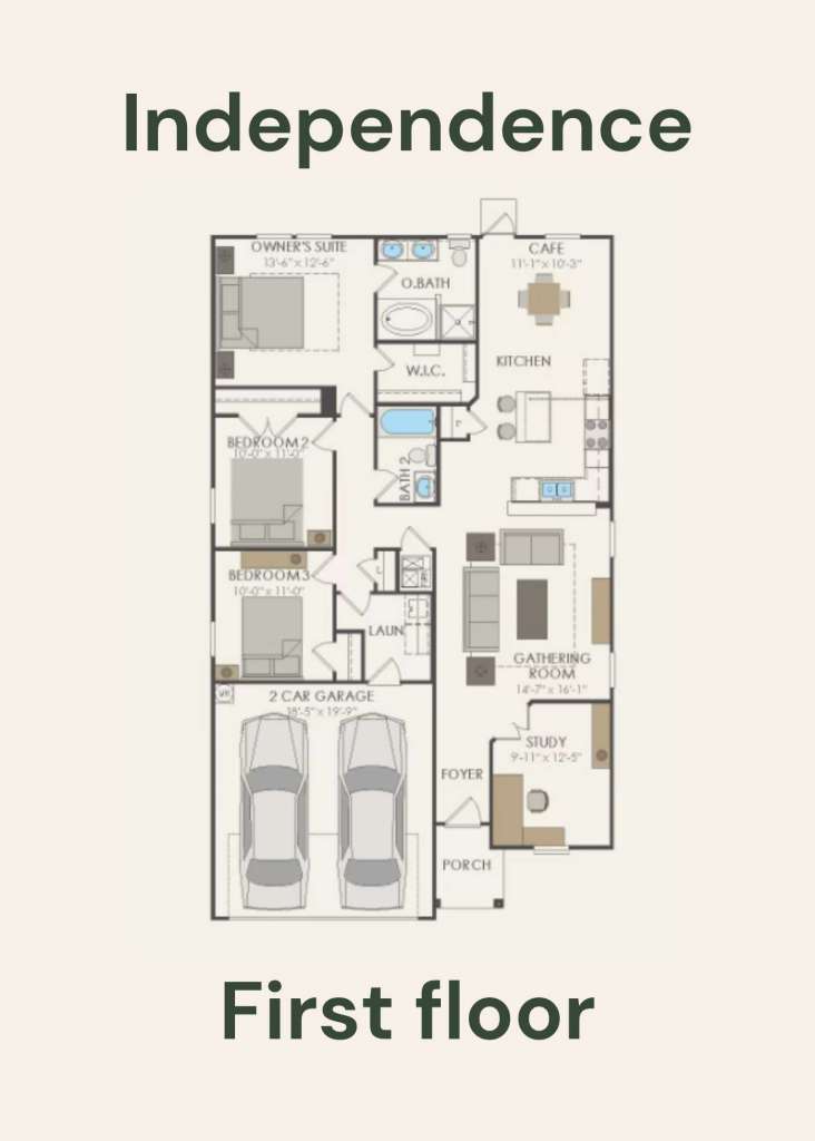 Independence First Floor - Floor Plan by Centex Homes
