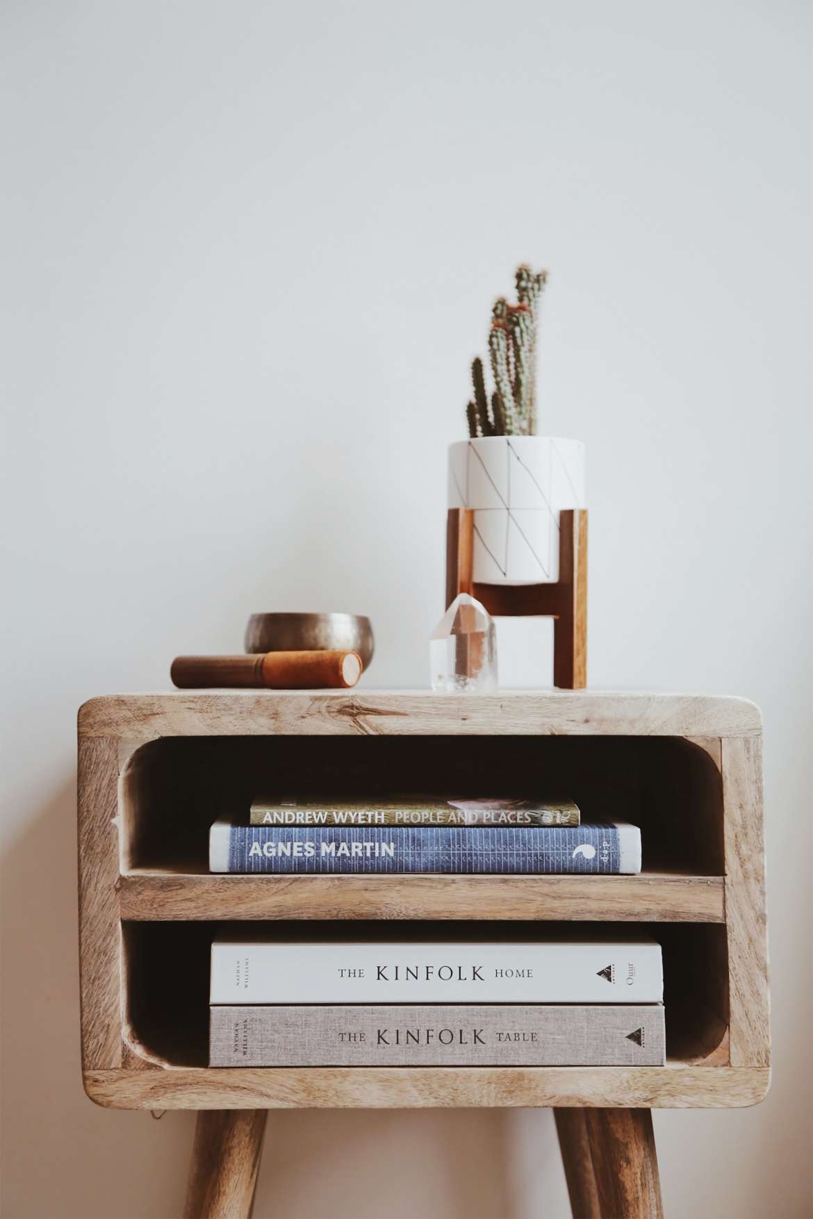 table with books