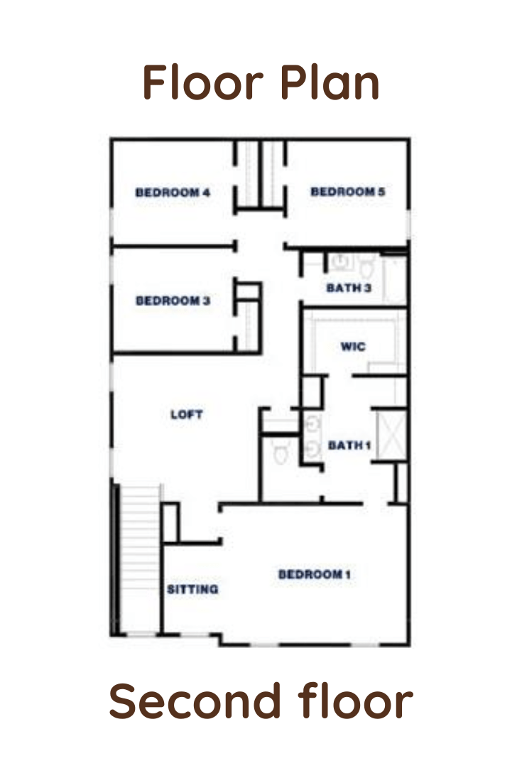 5738 Indigo Ridge Court Floor Plan Second floor