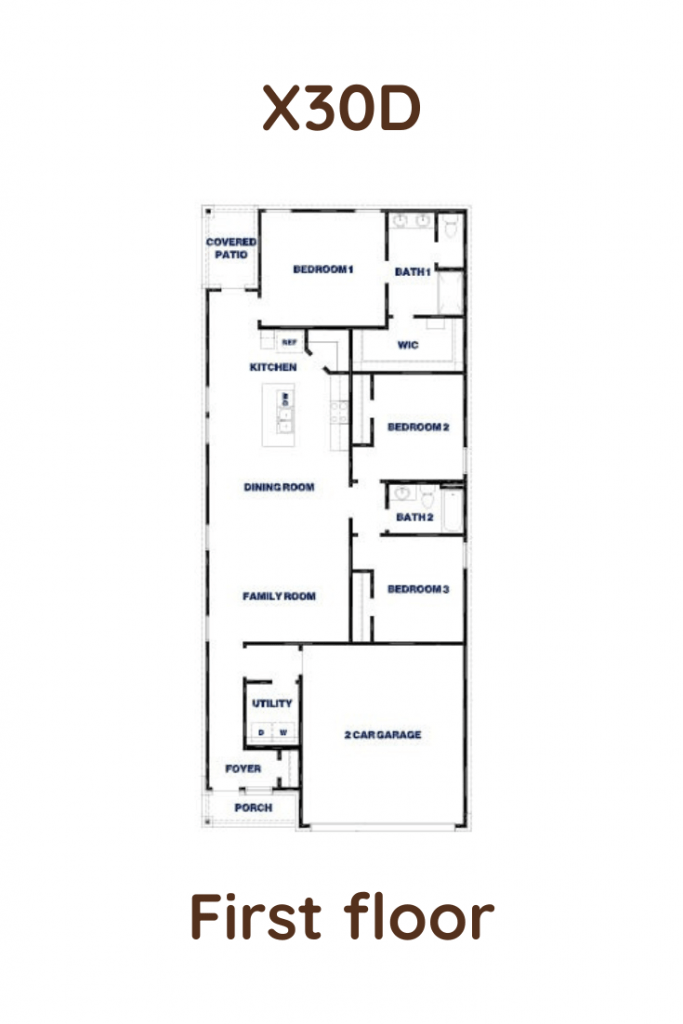 X30D Floor Plan First Floor