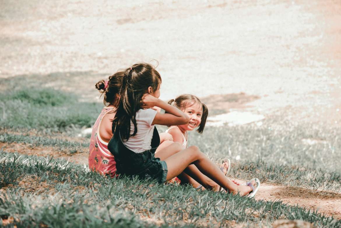 kids on a hill